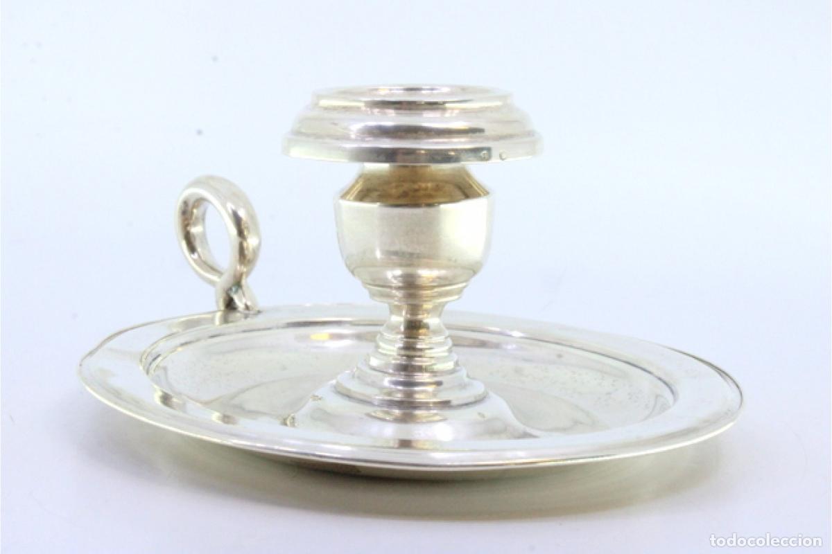 Antig&uuml;edades: Candelabro de mano, en plata - Foto 4
