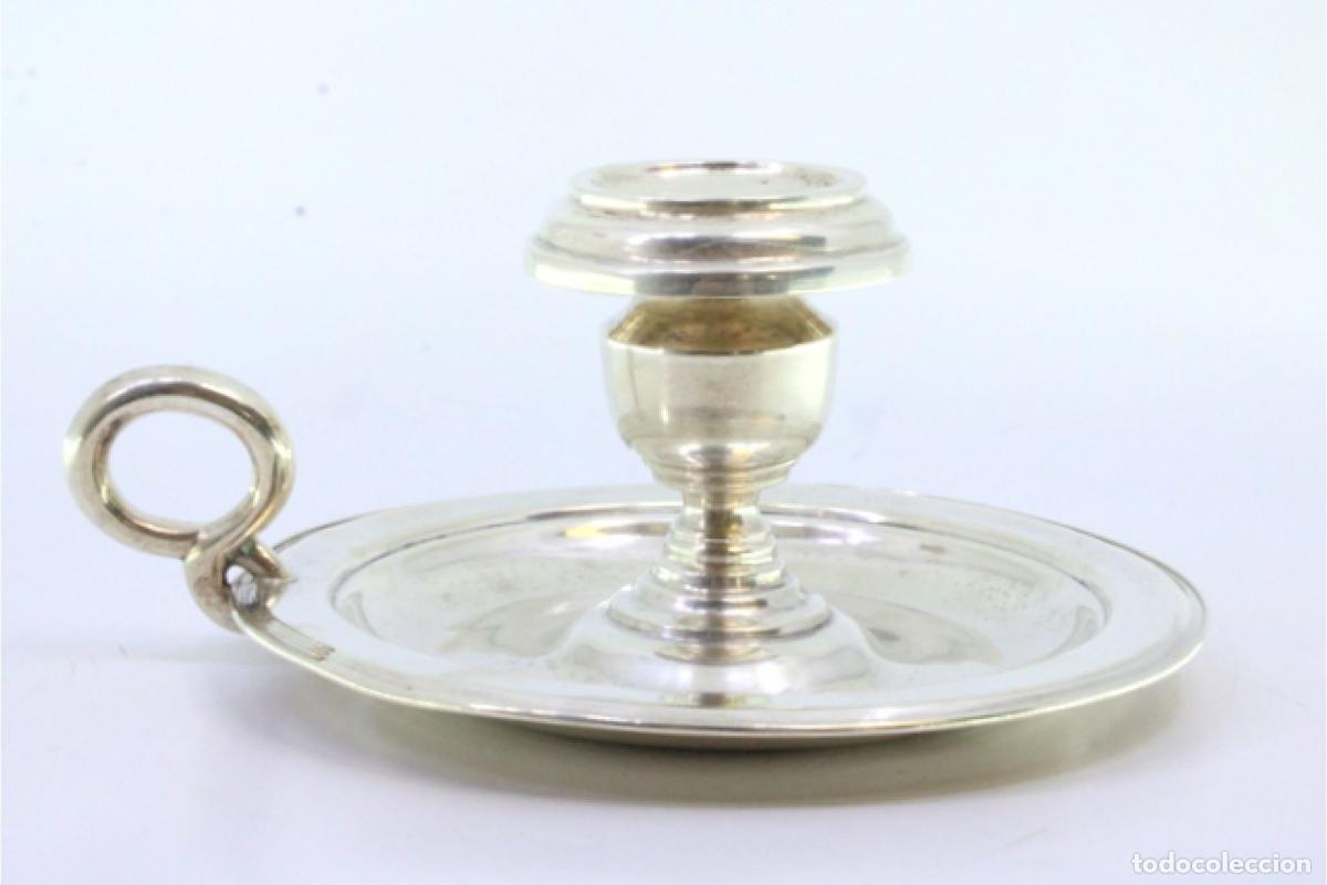 Antig&uuml;edades: Candelabro de mano, en plata - Foto 5