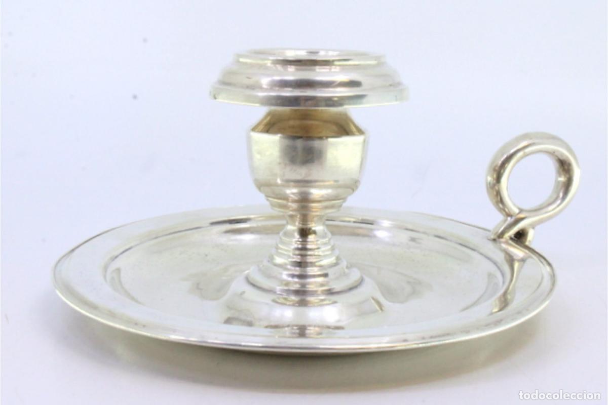 Antig&uuml;edades: Candelabro de mano, en plata - Foto 6