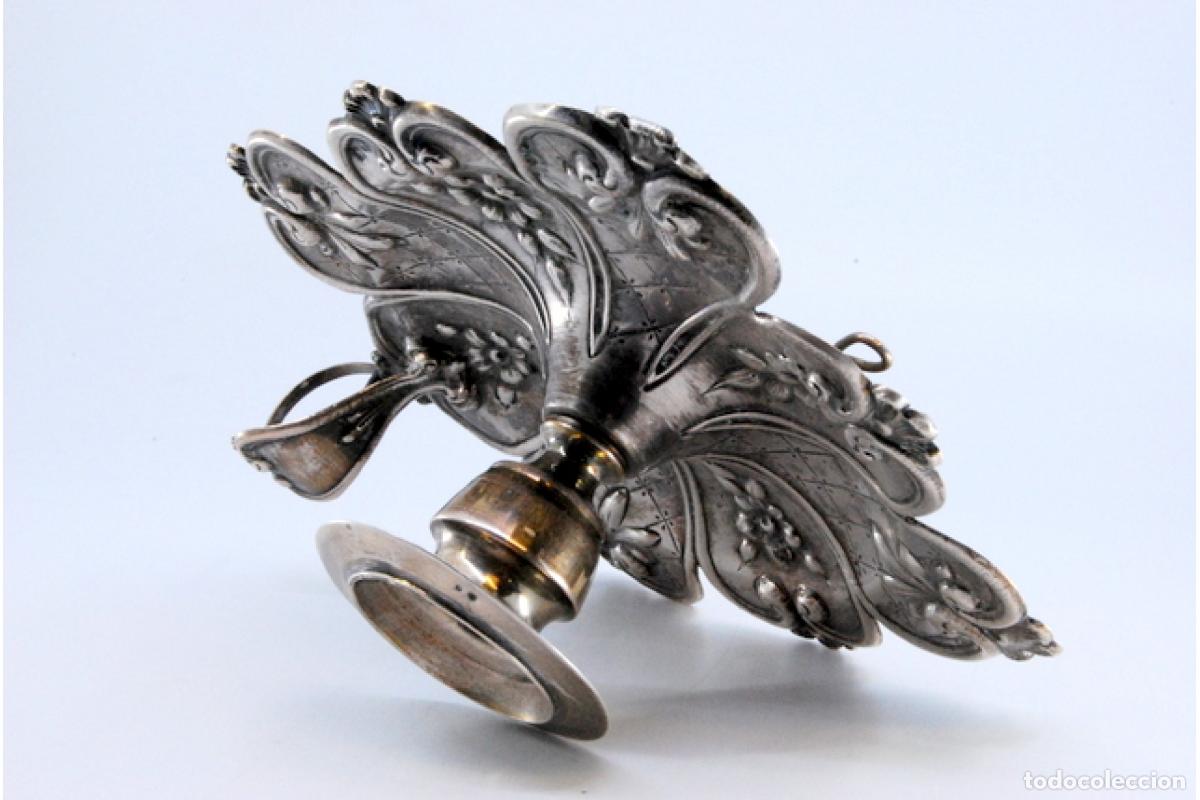 Antig&uuml;edades: Candelabro de mano, en plata - Foto 10