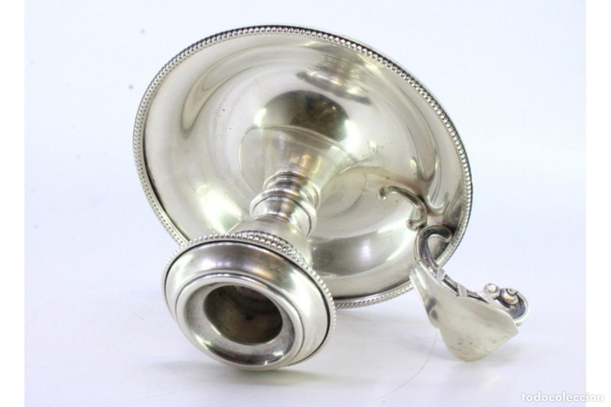 Antig&uuml;edades: Candelabro de mano, en plata - Foto 7