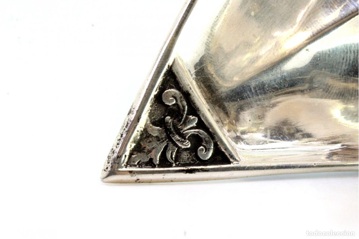 Antig&uuml;edades: Candelabro de mano, en plata - Foto 3