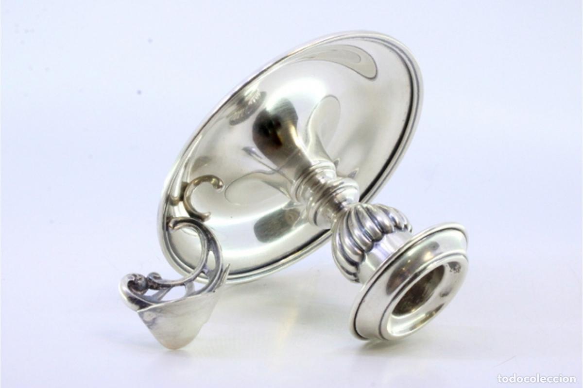 Antig&uuml;edades: Candelabro de mano, en plata - Foto 6
