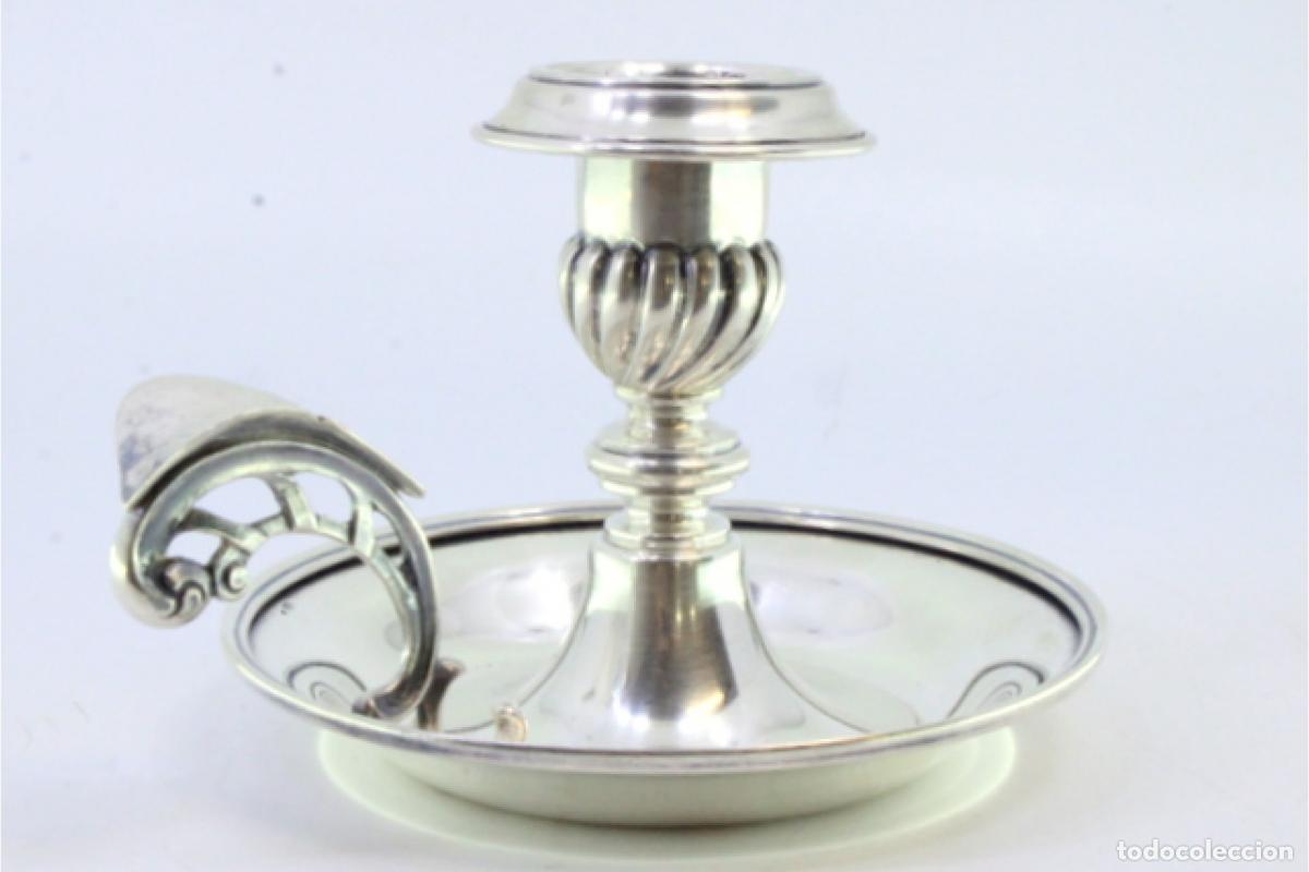 Antig&uuml;edades: Candelabro de mano, en plata - Foto 7
