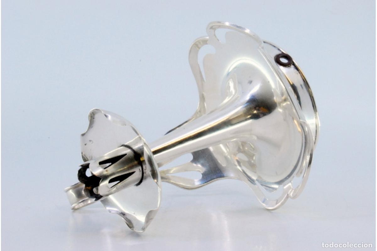 Antig&uuml;edades: Candelabro de mano, en plata - Foto 3