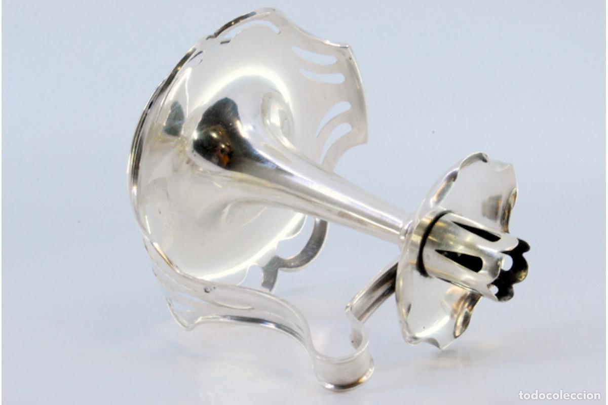 Antig&uuml;edades: Candelabro de mano, en plata - Foto 6
