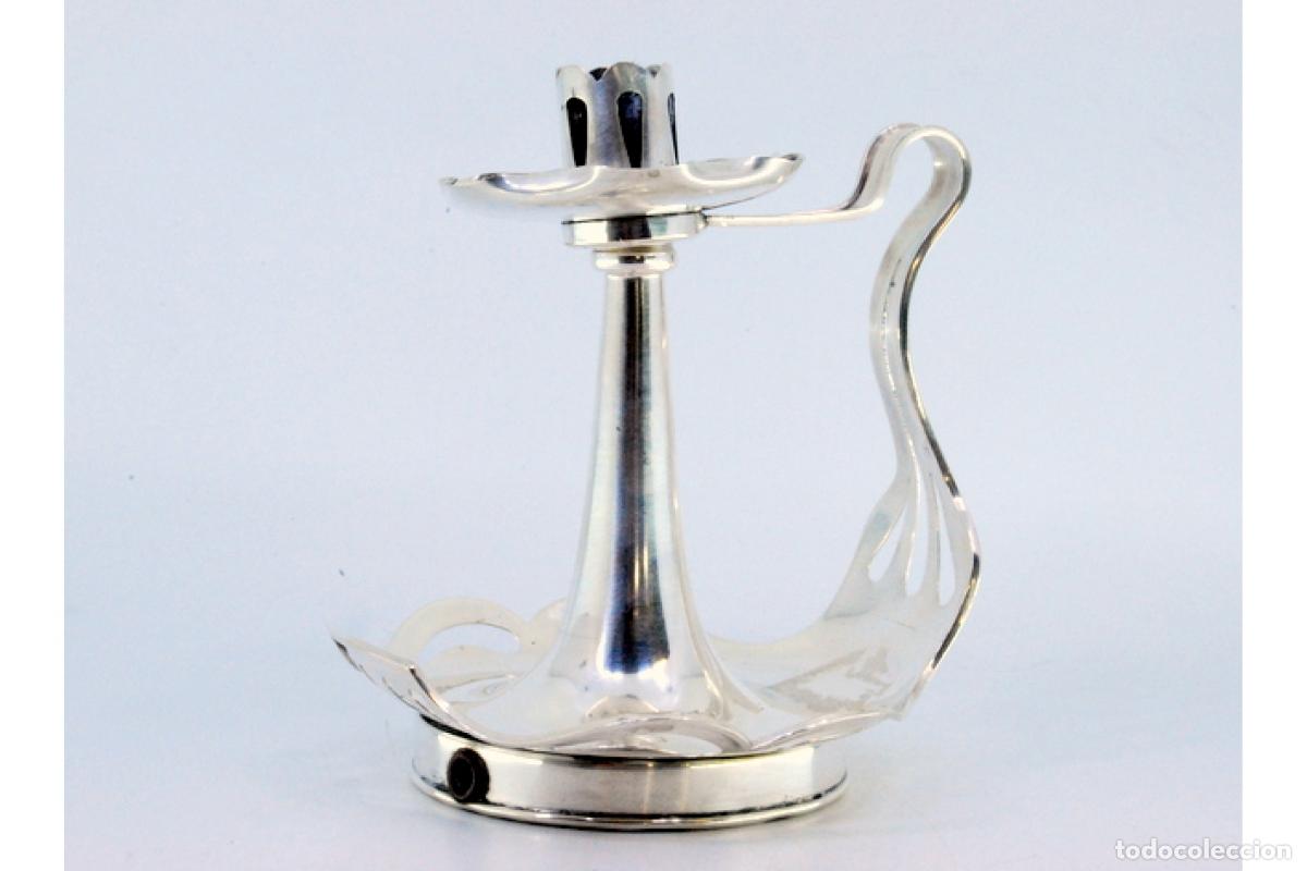 Antig&uuml;edades: Candelabro de mano, en plata - Foto 7