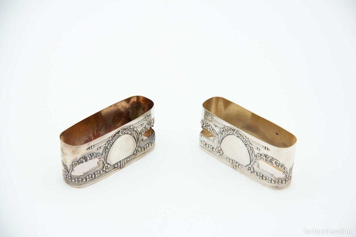 Antig&uuml;edades: Anillos para servilletas de plata - Foto 1