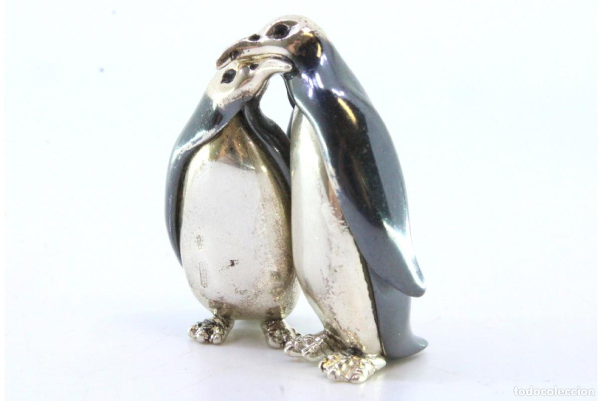 Antig&uuml;edades: Conjunto de ping&uuml;inos de platas - Foto 2