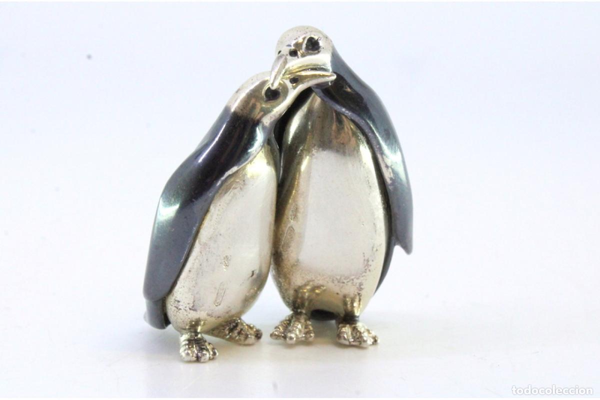 Antig&uuml;edades: Conjunto de ping&uuml;inos de platas - Foto 3