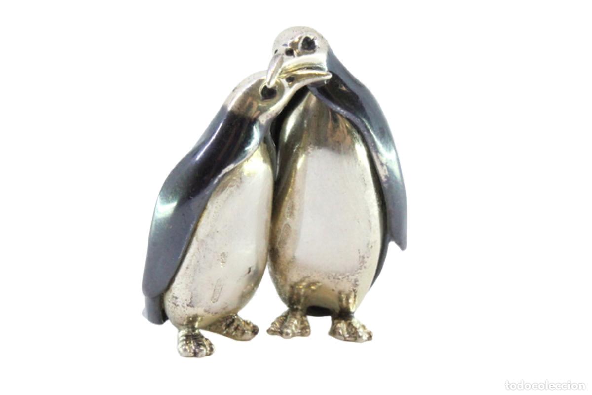 Antig&uuml;edades: Conjunto de ping&uuml;inos de platas - Foto 1