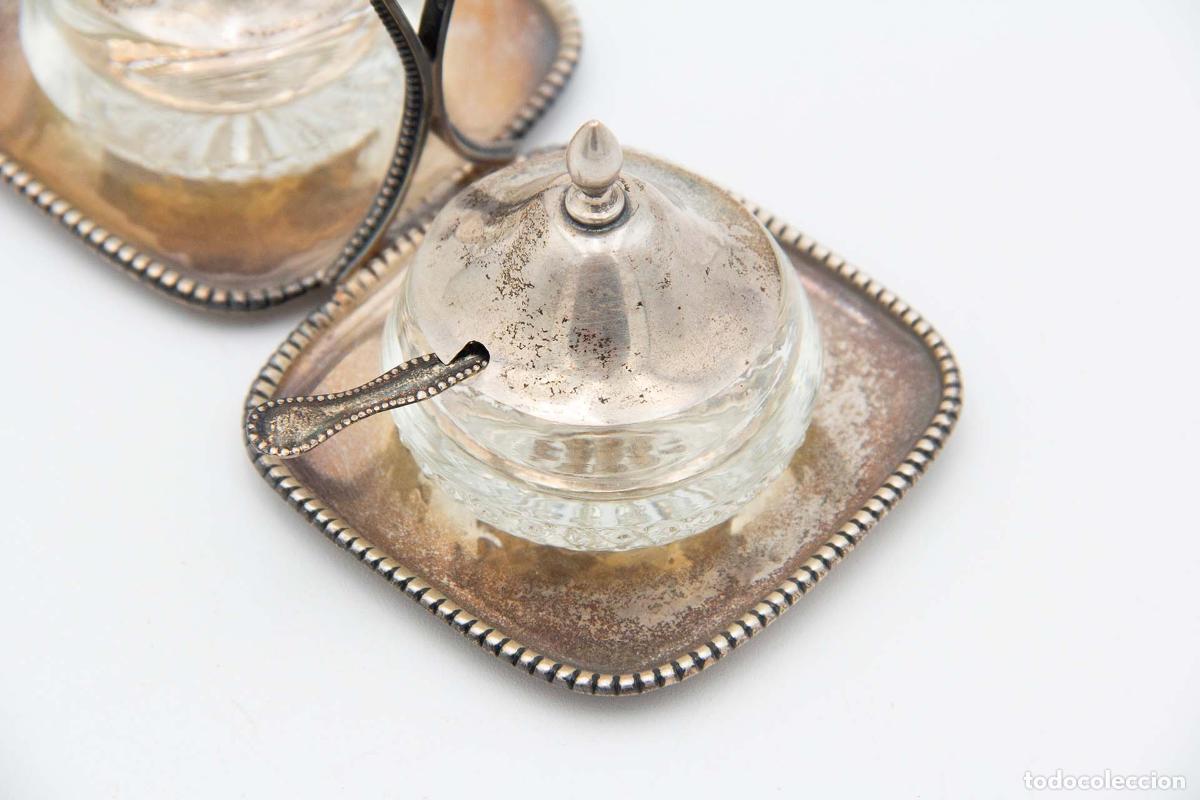 Antig&uuml;edades: Salero y pimentero, de plata. - Foto 3
