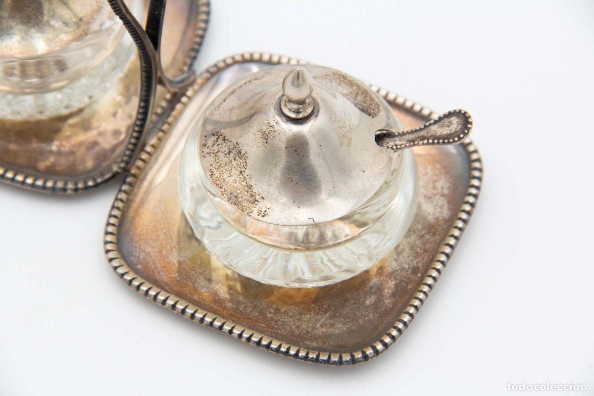 Antig&uuml;edades: Salero y pimentero, de plata. - Foto 4