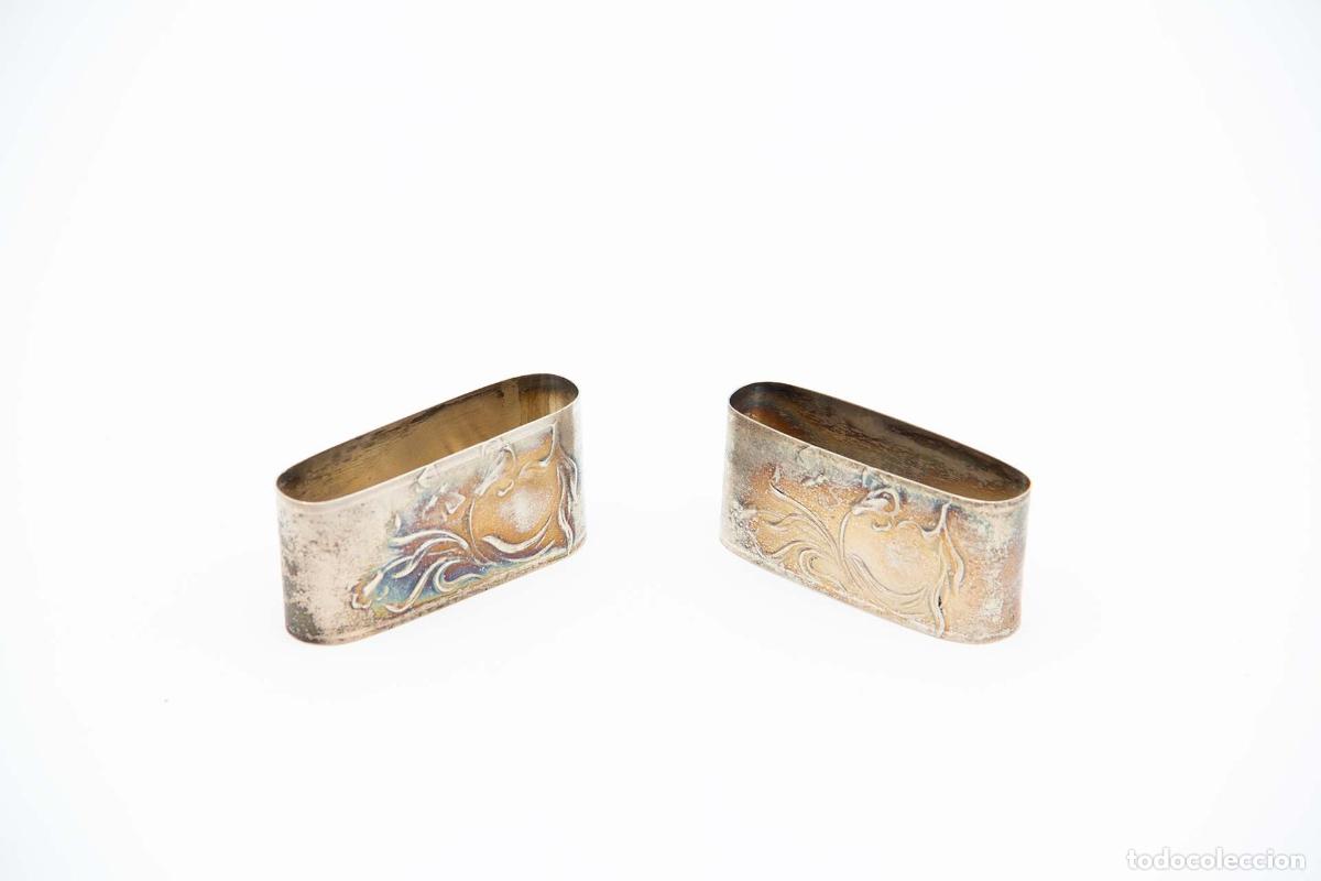 Antig&uuml;edades: Anillos para servilletas de plata - Foto 1