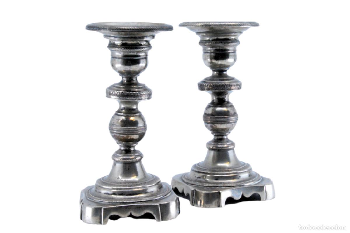Antig&uuml;edades: candelabros de plata - Foto 1