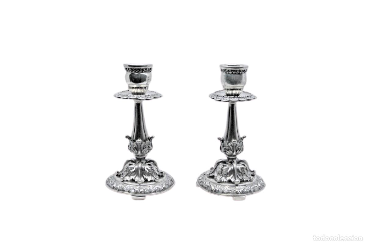 Antig&uuml;edades: candelabros de plata - Foto 1