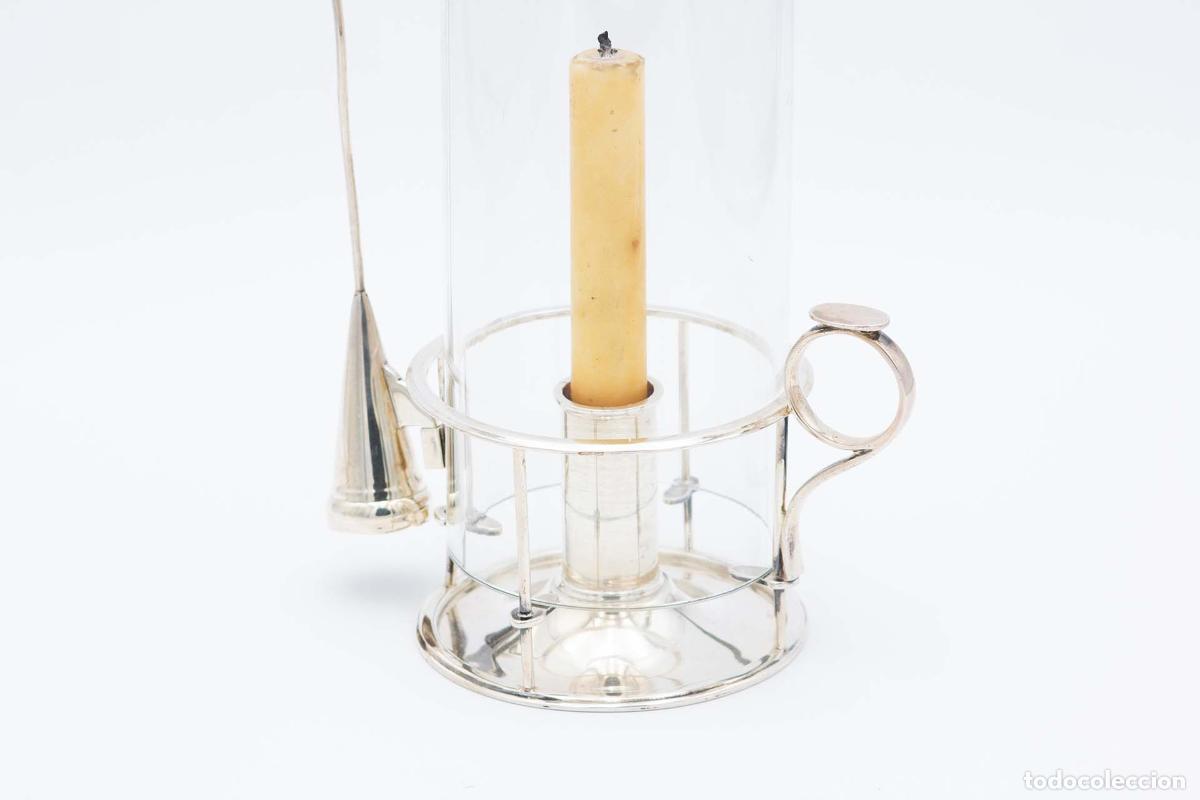 Antig&uuml;edades: Par de candelabros de plata - Foto 3