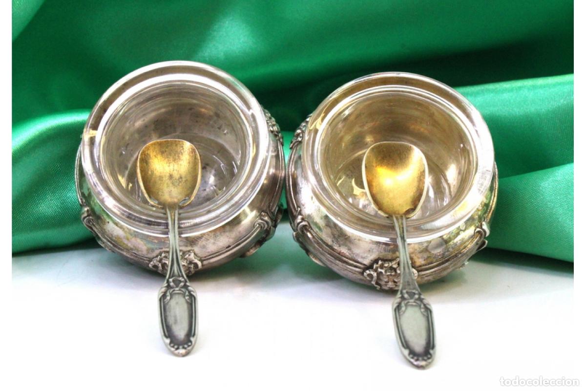 Antig&uuml;edades: Salero y pimentero, de plata. - Foto 2