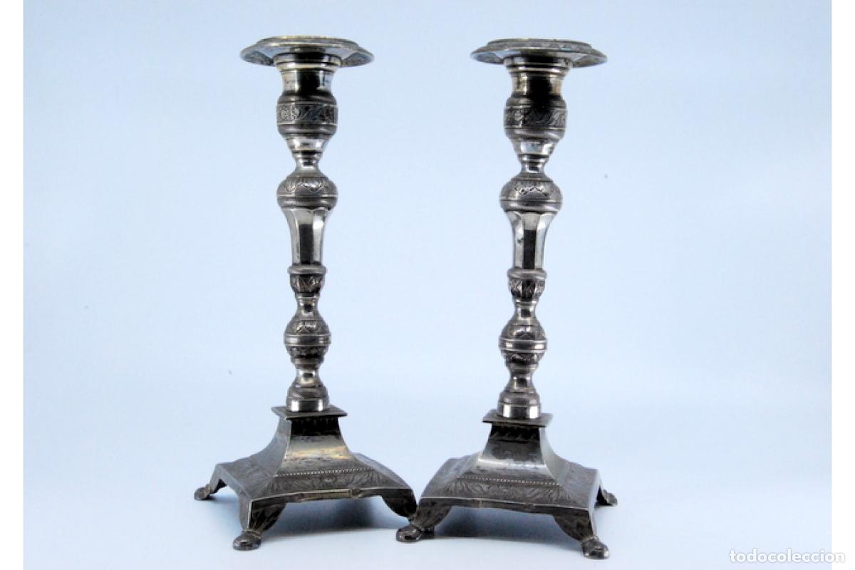 Antig&uuml;edades: candelabros de plata - Foto 3