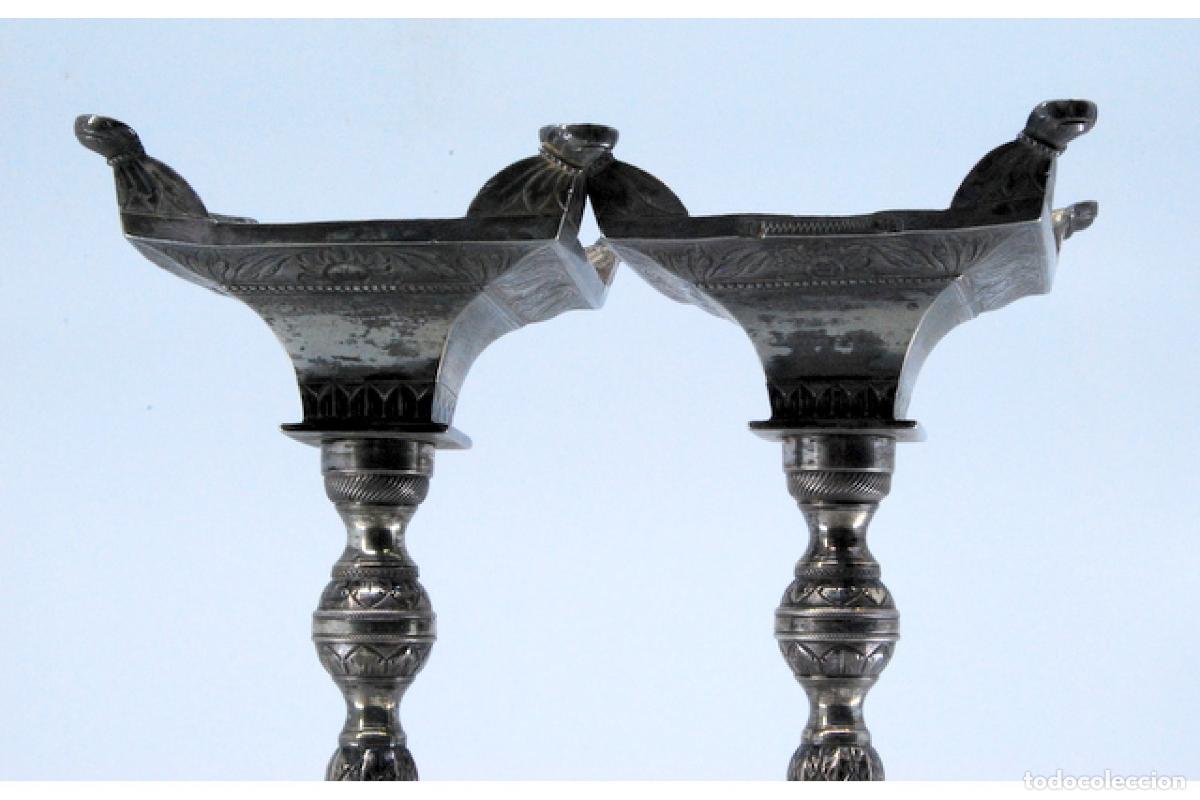 Antig&uuml;edades: candelabros de plata - Foto 4