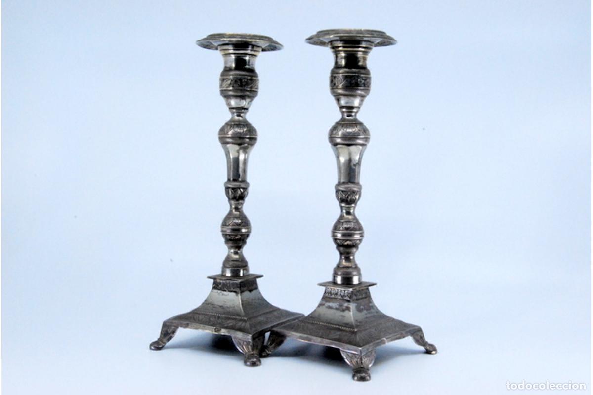 Antig&uuml;edades: candelabros de plata - Foto 9