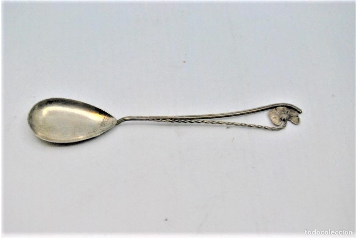 Antig&uuml;edades: Juego de 6 cucharillas de caf&eacute; de plata - Foto 2