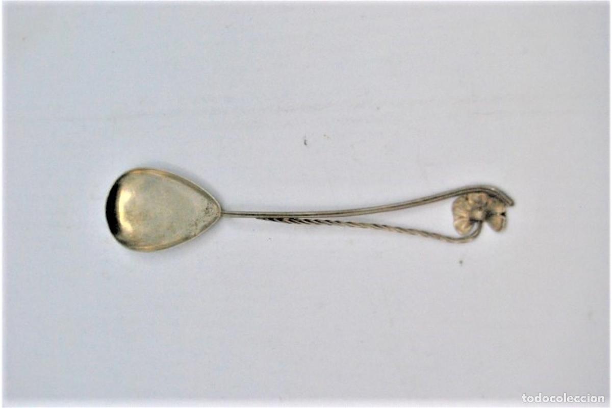 Antig&uuml;edades: Juego de 6 cucharillas de caf&eacute; de plata - Foto 4