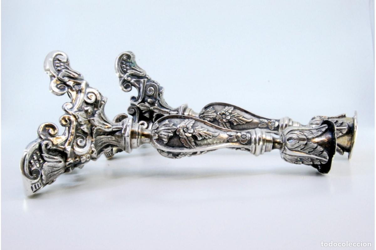 Antig&uuml;edades: candelabros de plata - Foto 2