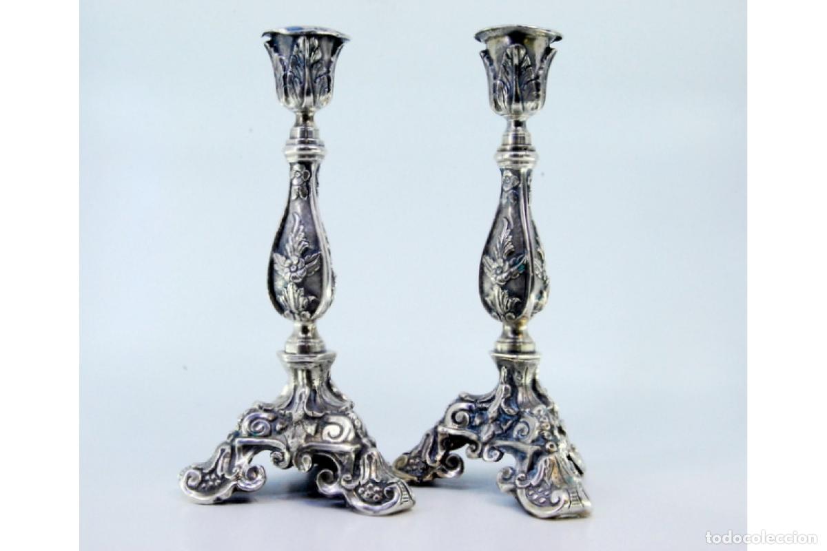 Antig&uuml;edades: candelabros de plata - Foto 8
