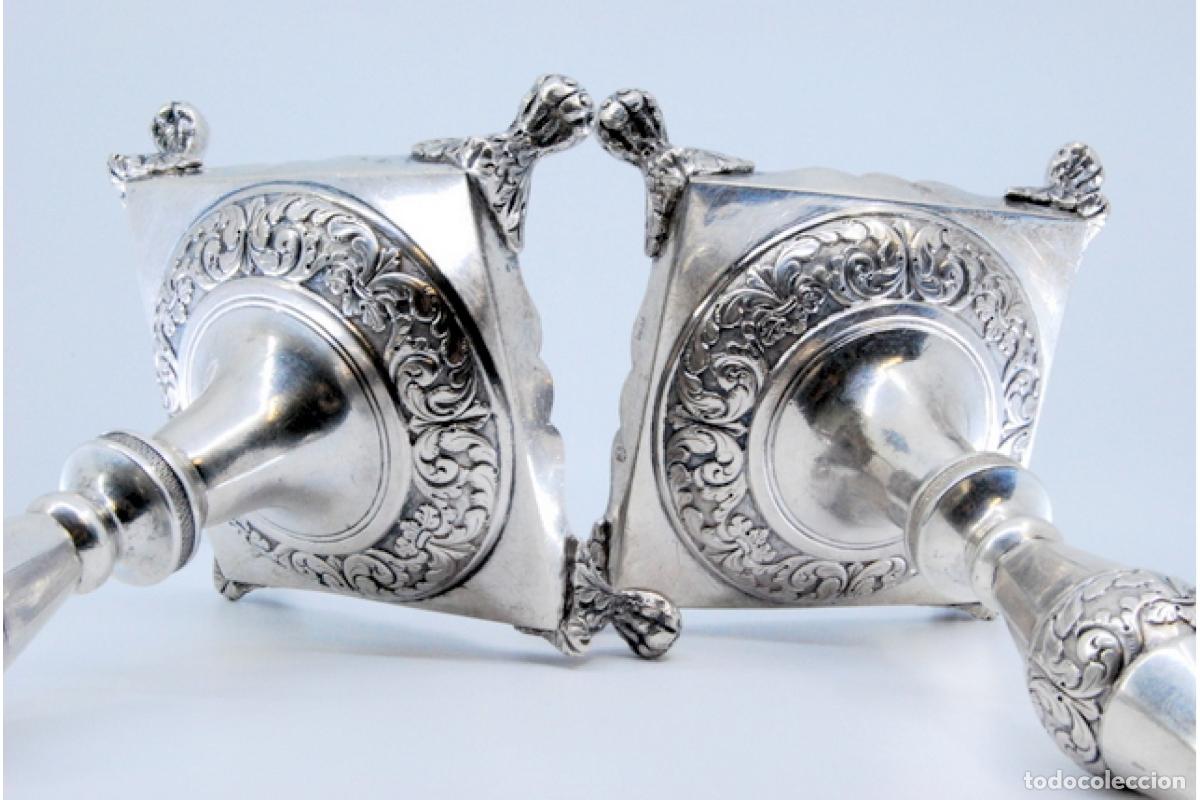 Antig&uuml;edades: candelabros de plata - Foto 4