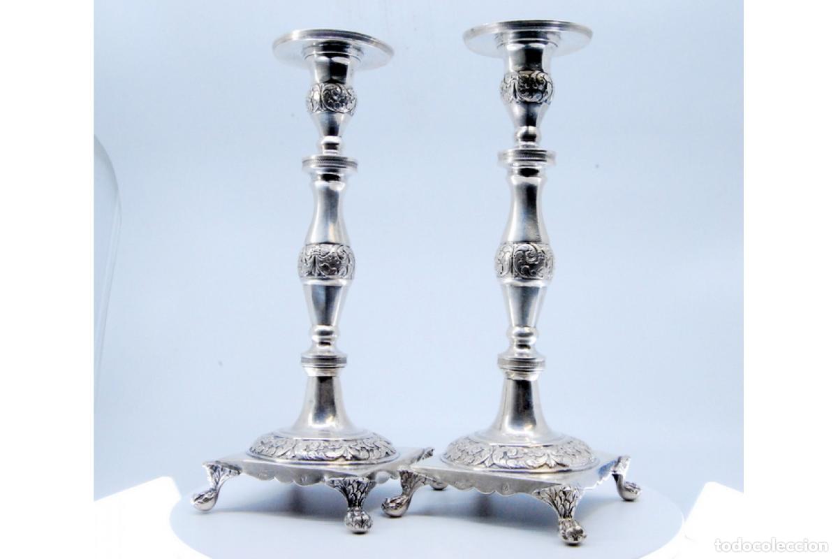Antig&uuml;edades: candelabros de plata - Foto 8