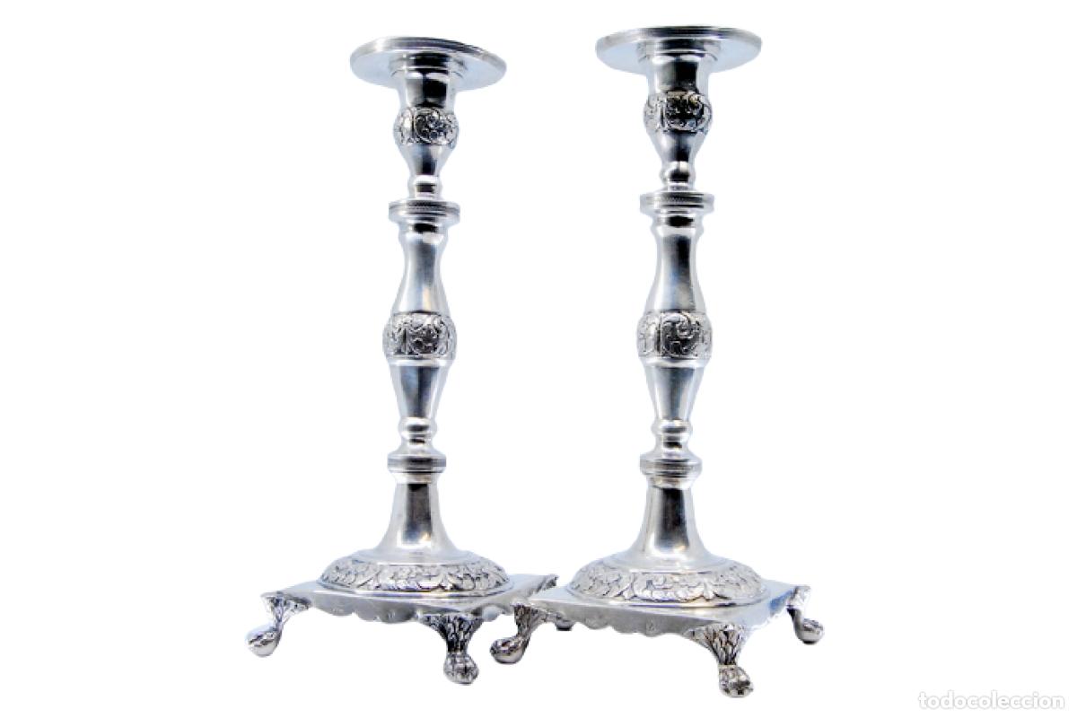 Antig&uuml;edades: candelabros de plata - Foto 1