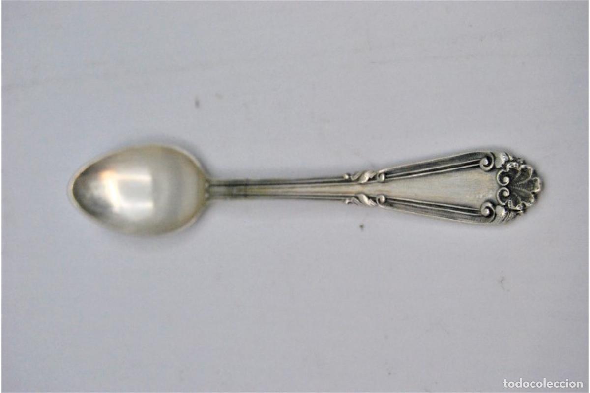 Antig&uuml;edades: Juego de 6 cucharillas de caf&eacute; de plata - Foto 3