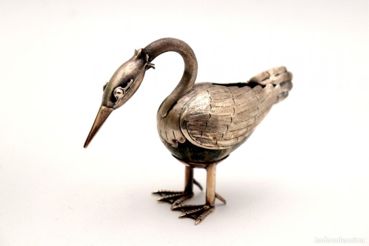 Antig&uuml;edades: P&aacute;jaro de plata - Foto 3
