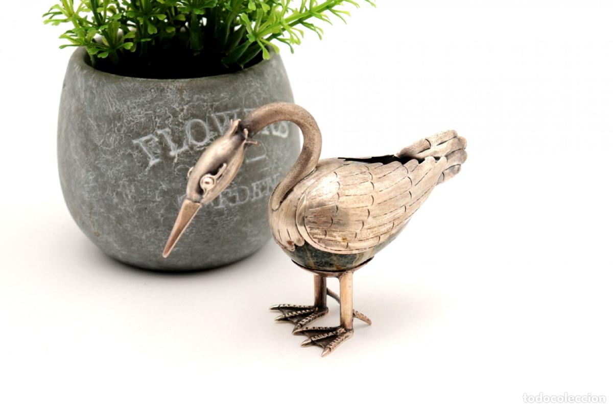Antig&uuml;edades: P&aacute;jaro de plata - Foto 1