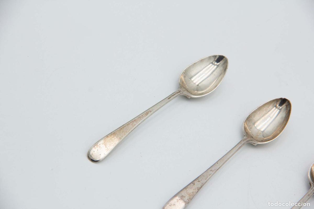 Antig&uuml;edades: Juego de 6 cucharillas de plata - Foto 2