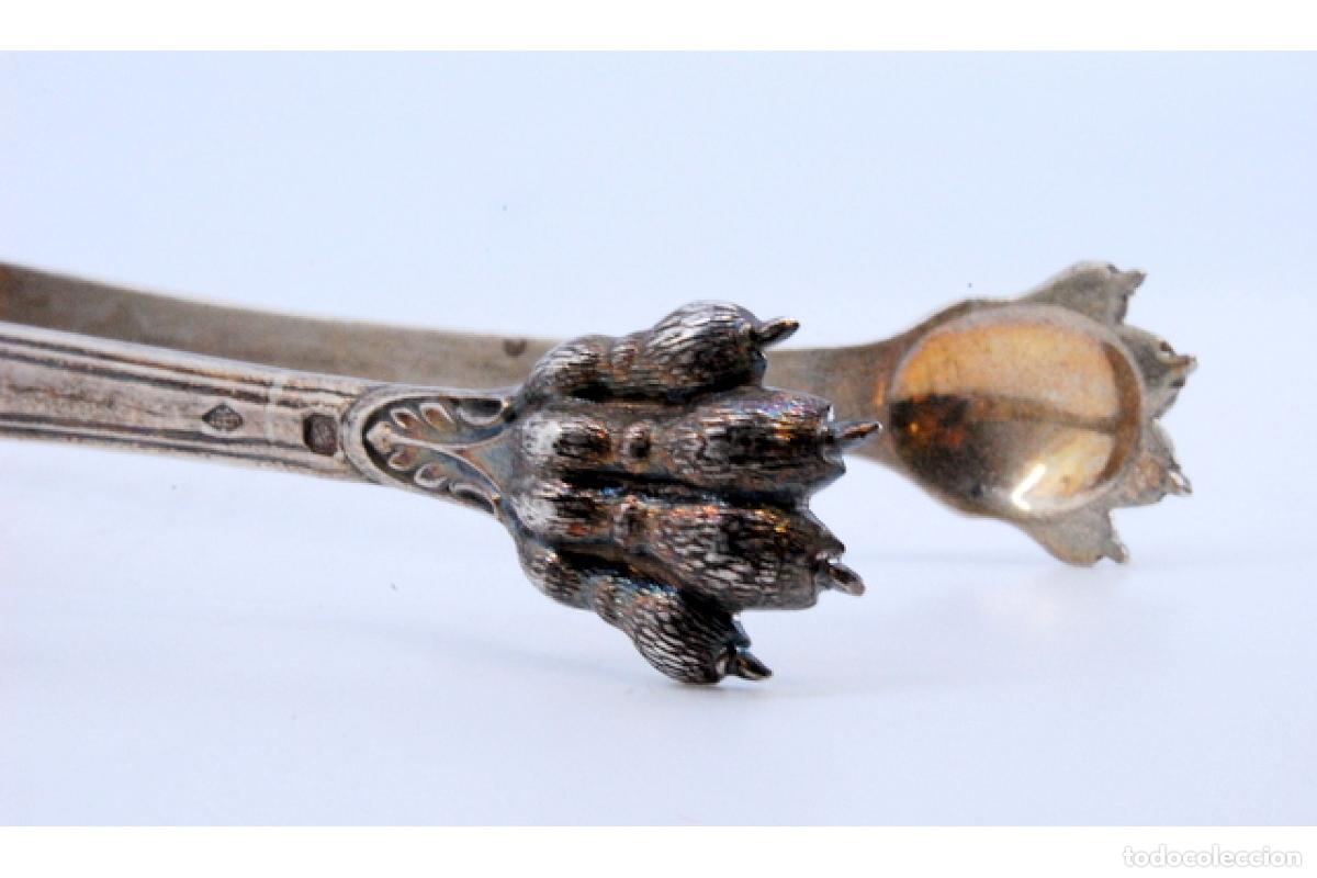 Antig&uuml;edades: Pinzas para hielo, en plata - Foto 3