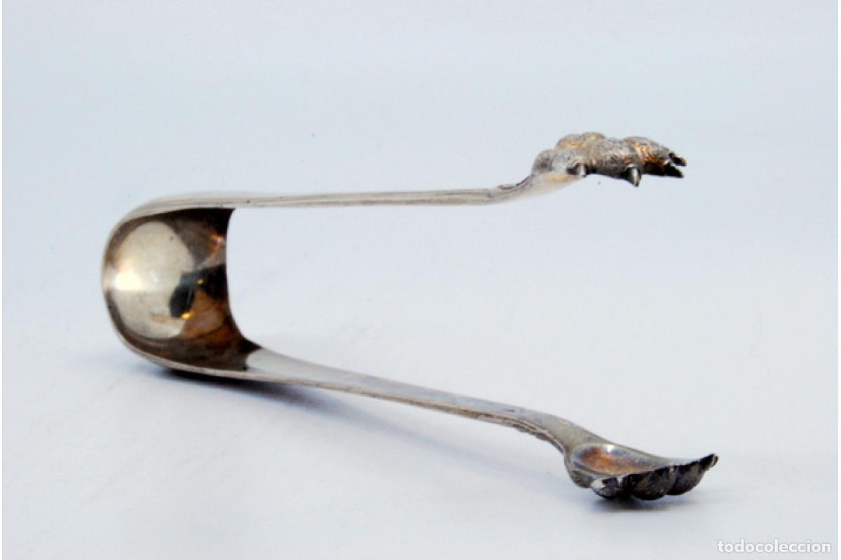 Antig&uuml;edades: Pinzas para hielo, en plata - Foto 6