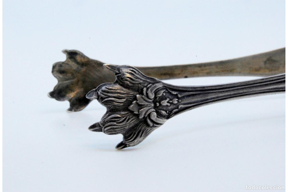 Antig&uuml;edades: Pinzas para hielo, en plata - Foto 6