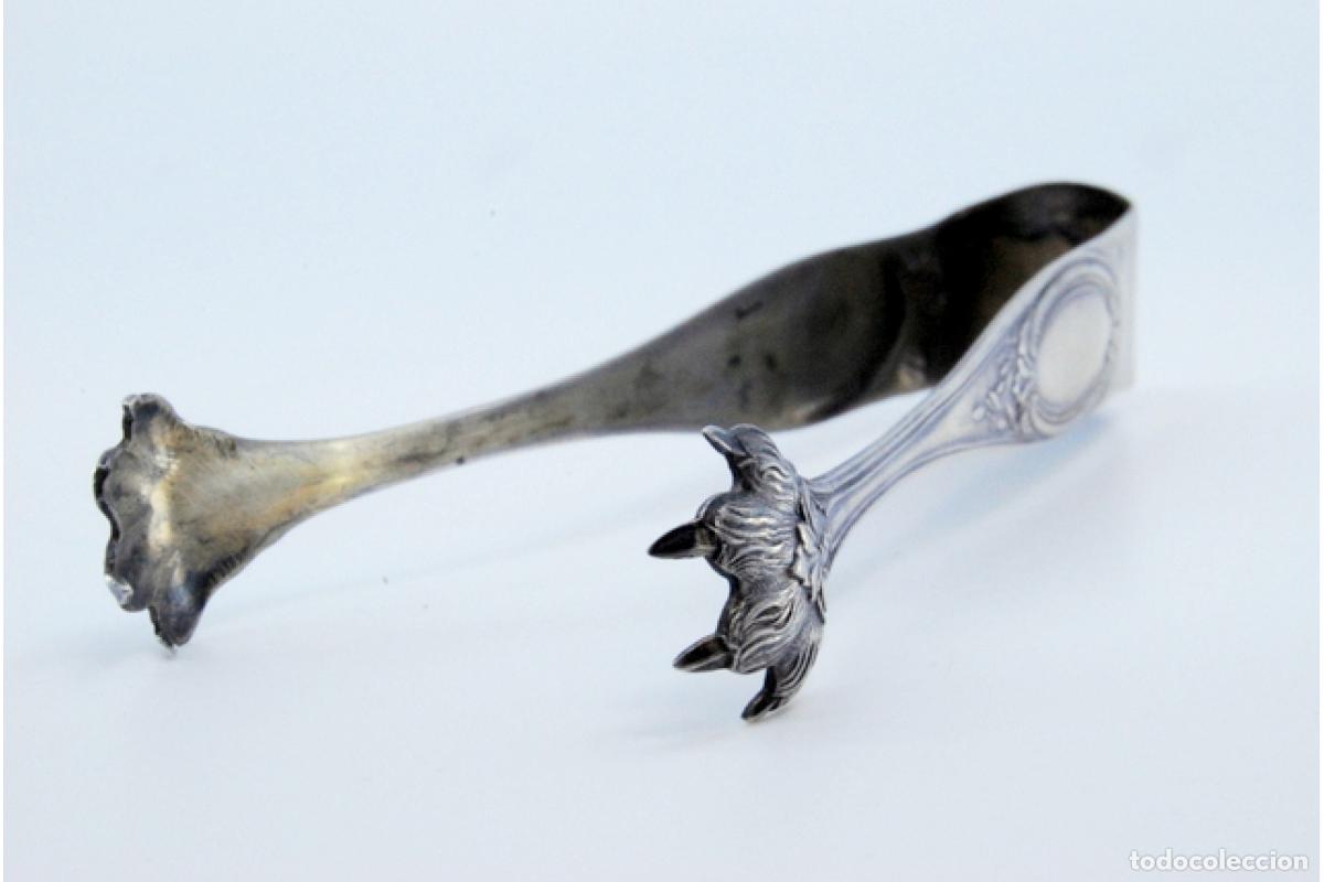 Antig&uuml;edades: Pinzas para hielo, en plata - Foto 7