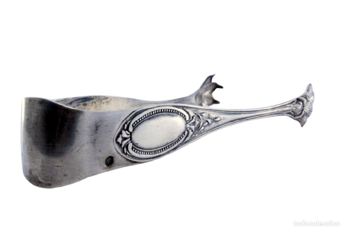 Antig&uuml;edades: Pinzas para hielo, en plata - Foto 1