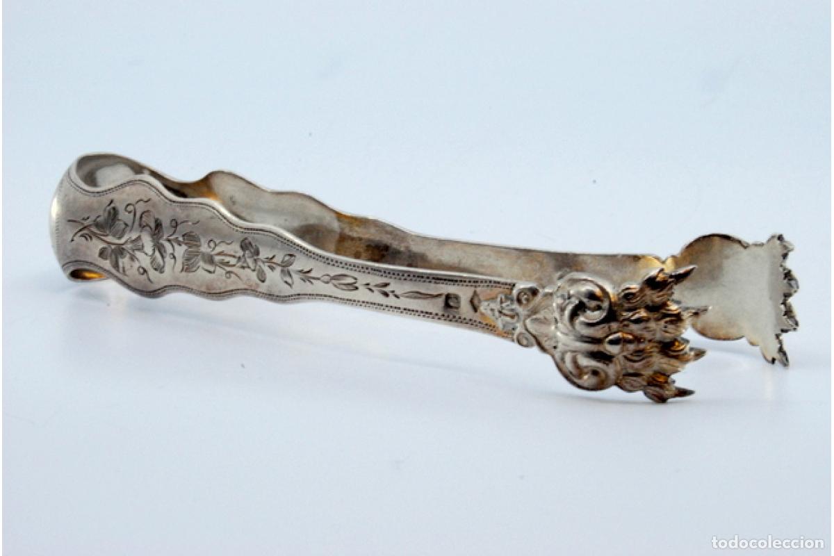 Antig&uuml;edades: Pinzas para hielo, en plata - Foto 3
