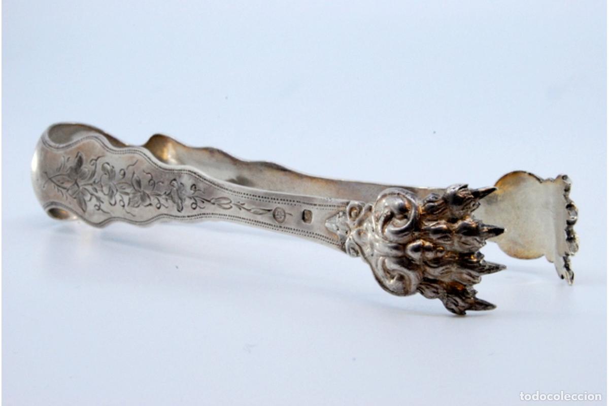 Antig&uuml;edades: Pinzas para hielo, en plata - Foto 5