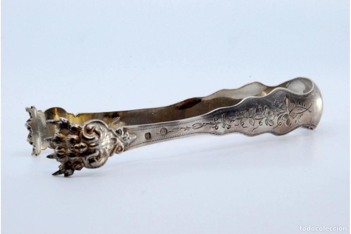 Antig&uuml;edades: Pinzas para hielo, en plata - Foto 6