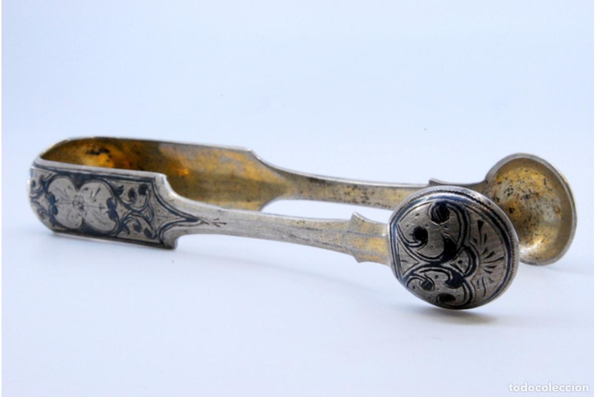 Antig&uuml;edades: Pinzas para az&uacute;car, de plata - Foto 6