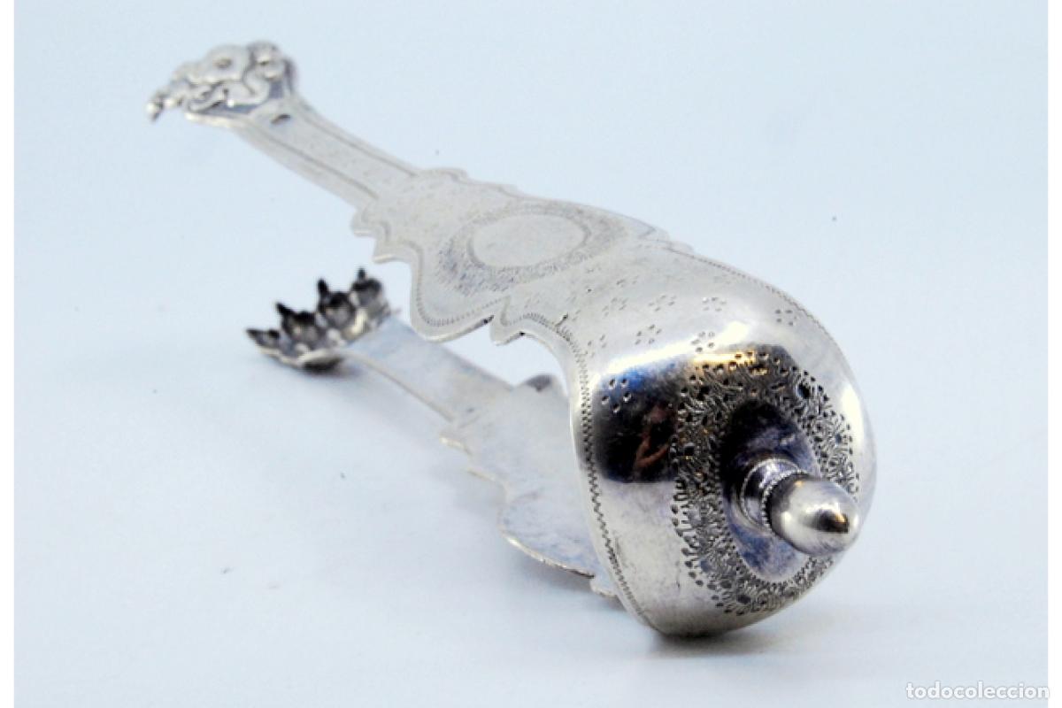 Antig&uuml;edades: Pinzas para hielo, en plata - Foto 3