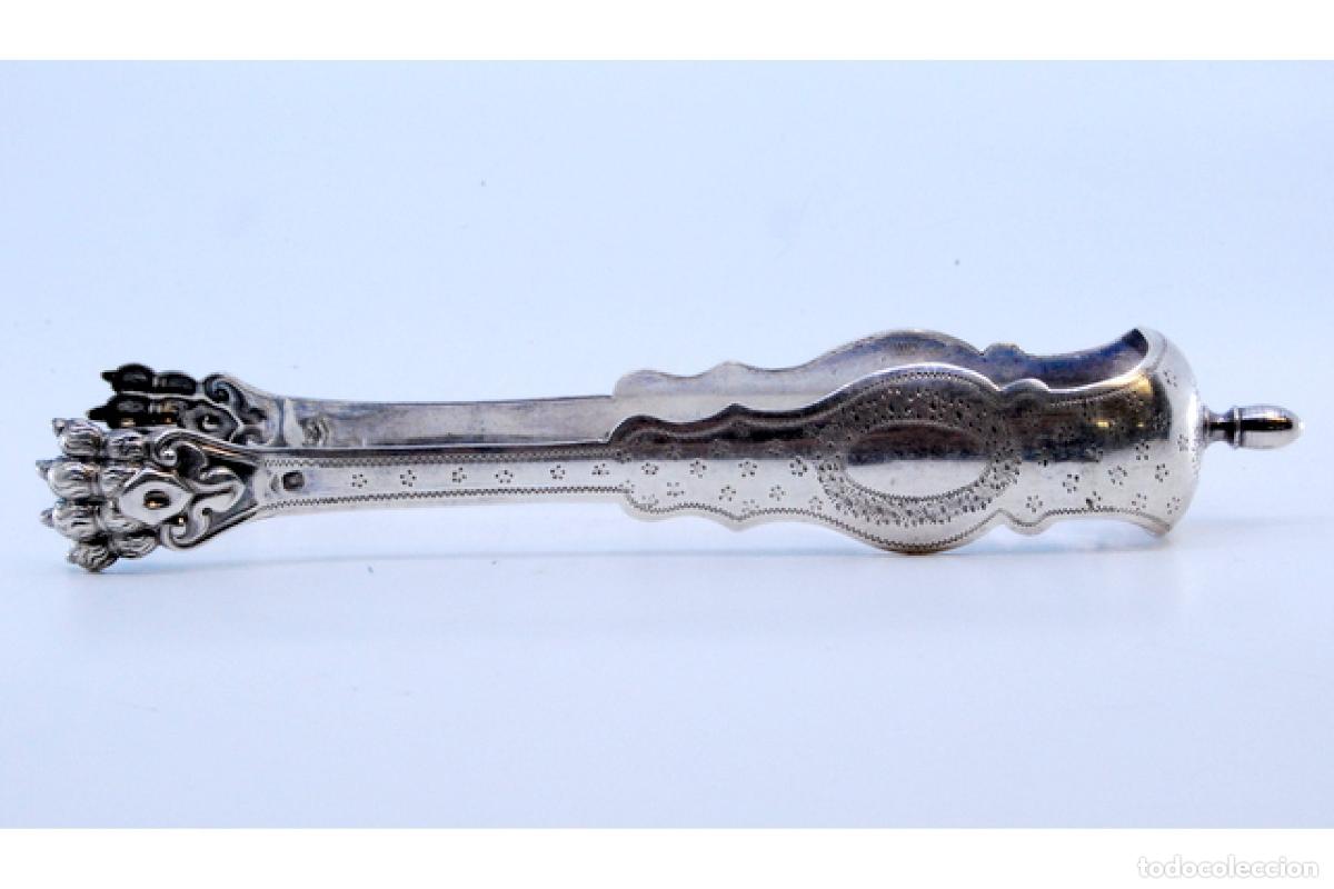Antig&uuml;edades: Pinzas para hielo, en plata - Foto 5