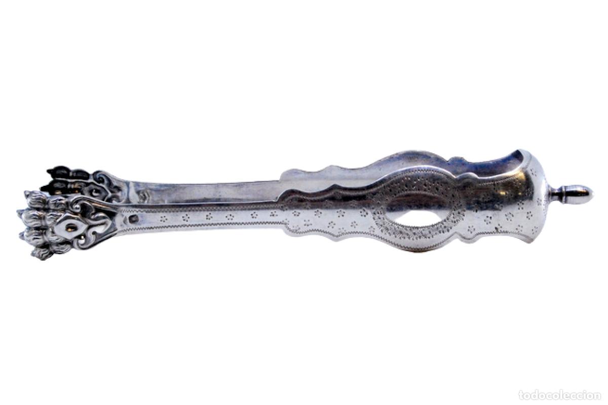 Antig&uuml;edades: Pinzas para hielo, en plata - Foto 1