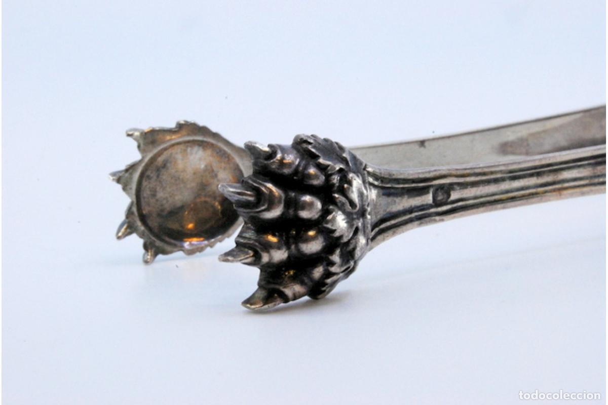 Antig&uuml;edades: Pinzas para hielo, en plata - Foto 4