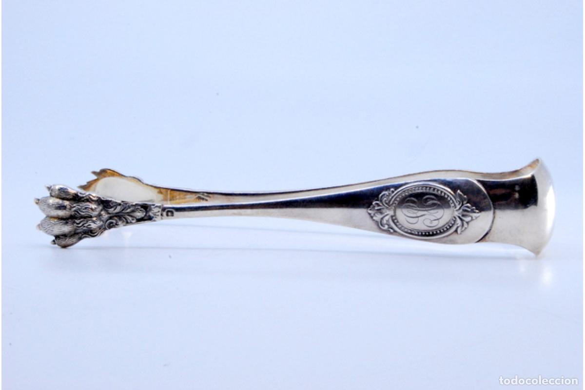 Antig&uuml;edades: Pinzas para hielo, en plata - Foto 2